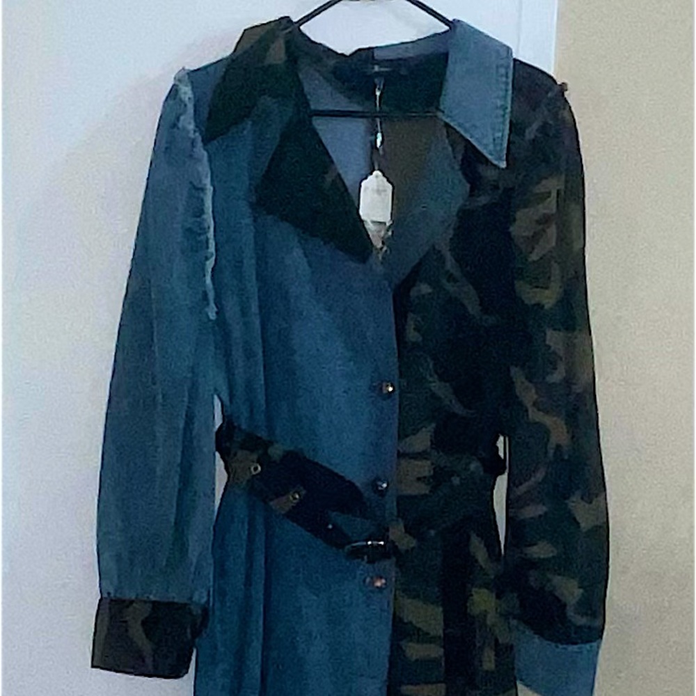 Camo/Bluejean Ruffle dress!